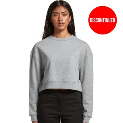 AS COLOUR Womens Crop Crew Sweater Thumbnail