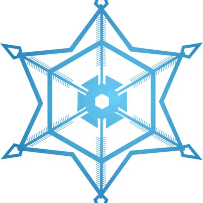 Snowflake blue star Thumbnail